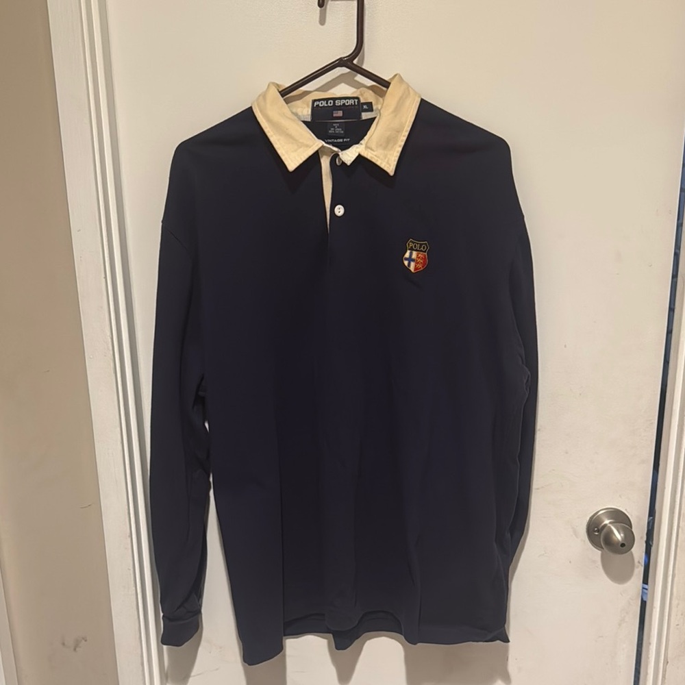 Polo by Ralph Lauren Blue Long Sleeve Polo Shirt